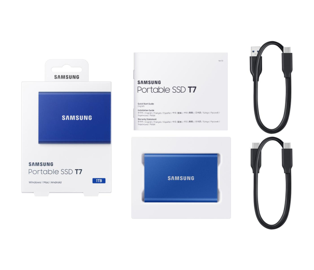 SAMSUNG T7 USB 3.2 1TB Niebieski MU-PC1T0H/WW - 562874 - zdjęcie 10